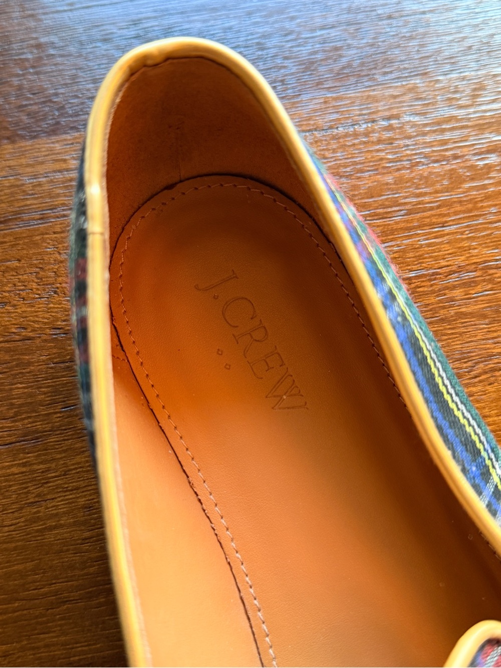 J Crew Women’s Tartan Plaid Slip-On Loafers - Picture 4 of 5